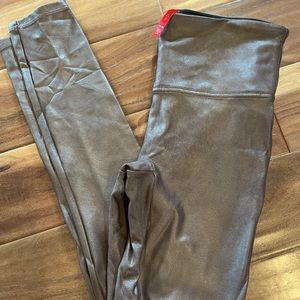 SPANX copper leggings, size medium